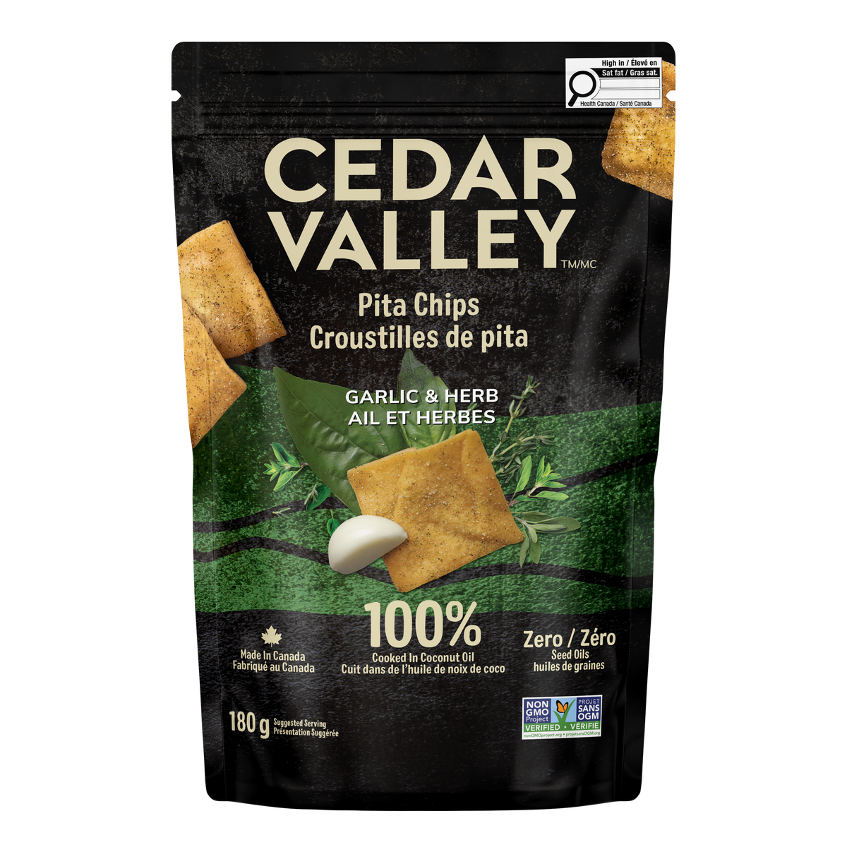 Garlic Herb Pita Chips